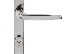 TS007 2 Star High Security Door Handle Polished Chrome with Cylinder